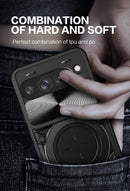 Google Pixel 10 Pro XL Ring Kickstand Case w/ Camera Cover [Black]