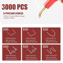 Plastic Welding Staples 3000pcs Hot Staples 4