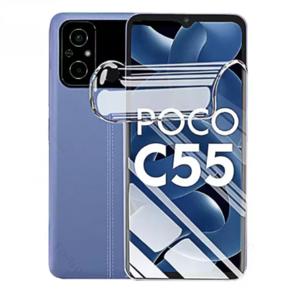 POCO C55 Hydrogel Screen Protector (Pack of 2) Screen