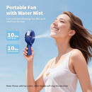 Portable Misting Fan 4000mAh Rechargeable Handheld Fan 2
