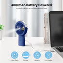 Portable Misting Fan 4000mAh Rechargeable Handheld Fan 5