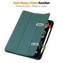Premium Quality Tri-fold PU Leather Case with Pencil Holder