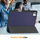 Premium Quality Tri-fold PU Leather Case with Pencil Holder