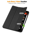 Premium Quality Tri-fold PU Leather Case with Pencil Holder