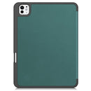 Premium Quality Tri-fold PU Leather Case with Pencil Holder