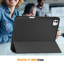 Premium Quality Tri-fold PU Leather Case with Pencil Holder