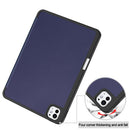 Premium Quality Tri-fold PU Leather Case with Pencil Holder