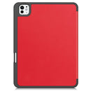 Premium Quality Tri-fold PU Leather Case with Pencil Holder
