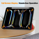 Premium Quality Tri-fold PU Leather Case with Pencil Holder