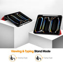 Premium Quality Tri-fold PU Leather Case with Pencil Holder
