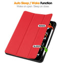 Premium Quality Tri-fold PU Leather Case with Pencil Holder