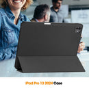 Premium Quality Tri-fold PU Leather Case with Pencil Holder