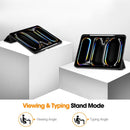 Premium Quality Tri-fold PU Leather Case with Pencil Holder