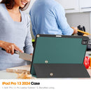 Premium Quality Tri-fold PU Leather Case with Pencil Holder