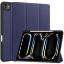 Premium Quality Tri-fold PU Leather Case with Pencil Holder