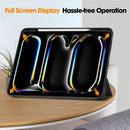 Premium Quality Tri-fold PU Leather Case with Pencil Holder