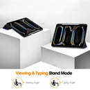 Premium Quality Tri-fold PU Leather Case with Pencil Holder