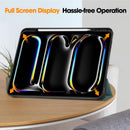 Premium Quality Tri-fold PU Leather Case with Pencil Holder