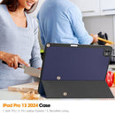 Premium Quality Tri-fold PU Leather Case with Pencil Holder