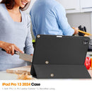 Premium Quality Tri-fold PU Leather Case with Pencil Holder