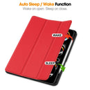 Premium Quality Tri-fold PU Leather Case with Pencil Holder