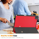 Premium Quality Tri-fold PU Leather Case with Pencil Holder