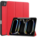Premium Quality Tri-fold PU Leather Case with Pencil Holder