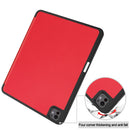Premium Quality Tri-fold PU Leather Case with Pencil Holder