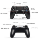 Premium Wireless PS4 Controller Black | Bluetooth Gamepad for PS4 & PC