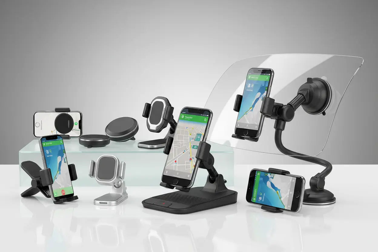 provide me an image showing car phone holders