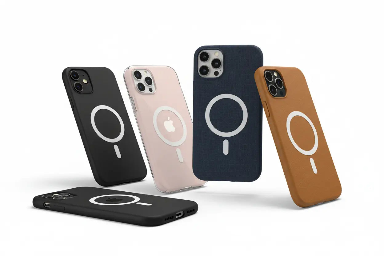 provide me an image showing magsafe phone cases