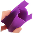 Purple Silicone Card Holder Pocket Case Wallet Pouch
