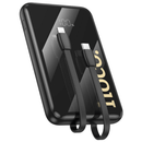 Q37 Graceful Fast Charging Power Bank 10000mAh with Built-In Cables