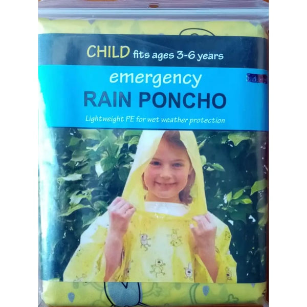 Rain Poncho - Child’s Size 3 - 6 yrs - Tools & Kits