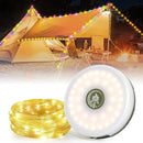 Rechargeable 10m LED String Lights for Camping Patio & Home