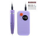 Rechargeable Electric Nail File Kit Purple 1