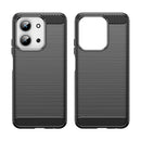 Xiaomi Redmi 15C 4G Carbon Fibre TPU Case Slim Shockproof Cover Black