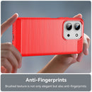 Xiaomi Redmi 15C 4G Carbon Fibre TPU Case Slim Shockproof Cover Red