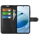 Wallet Case for Xiaomi Redmi 15C 4G – PU Leather Flip Cover with Card Holder & Stand [Black]