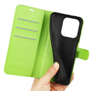 Wallet Case for Xiaomi Redmi 15C 4G – PU Leather Flip Cover with Card Holder & Stand [Green]