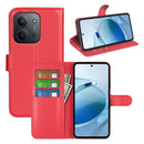 Wallet Case for Xiaomi Redmi 15C 4G – PU Leather Flip Cover with Card Holder & Stand [Red]