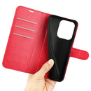 Wallet Case for Xiaomi Redmi 15C 4G – PU Leather Flip Cover with Card Holder & Stand [Red]