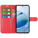 Wallet Case for Xiaomi Redmi 15C 4G – PU Leather Flip Cover with Card Holder & Stand [Red]