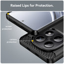 Redmi Note 15 4G / 5G Carbon Fibre TPU Case Slim Shockproof Cover Black