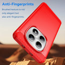 Redmi Note 15 4G / 5G Carbon Fibre TPU Case Slim Shockproof Cover Red