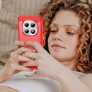 Redmi Note 15 4G / 5G Carbon Fibre TPU Case Slim Shockproof Cover Red