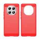 Redmi Note 15 4G / 5G Carbon Fibre TPU Case Slim Shockproof Cover Red