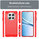 Redmi Note 15 4G / 5G Carbon Fibre TPU Case Slim Shockproof Cover Red
