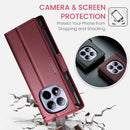 Xiaomi Redmi Note 15 Ro 5G CaseMe Retro Wallet Case [Maroon]