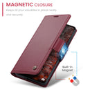 Xiaomi Redmi Note 15 Ro 5G CaseMe Retro Wallet Case [Maroon]